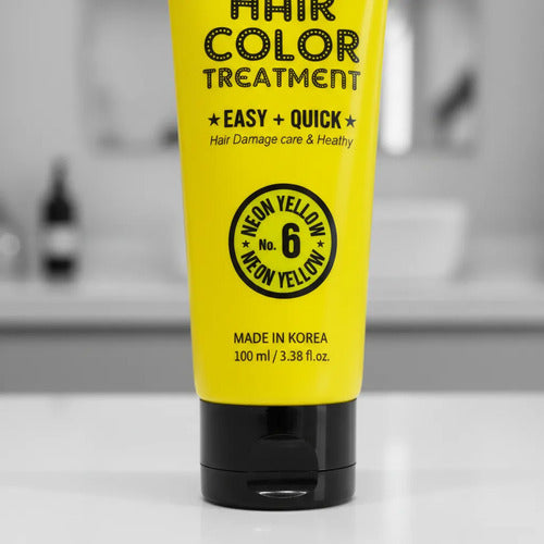 Tinte Para Cabello Ombré Tratamiento De Color Facil Y Rapido 6 Neon Yellow