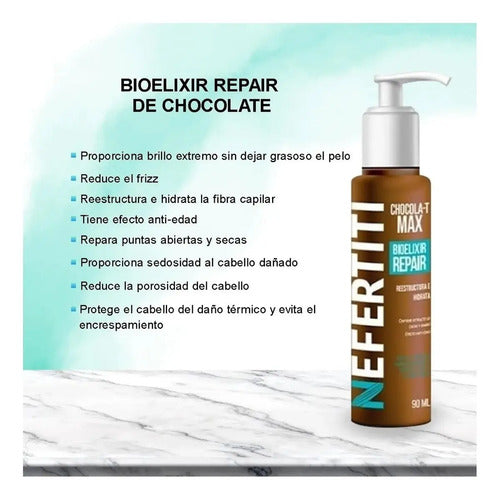 Tratamiento Para Cabello Maltratado Bioelixir Chocola-t Nefertiti 90ml