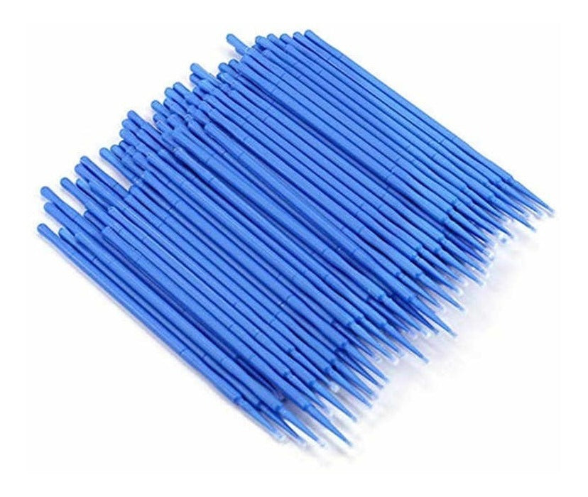 100 Microbrush Para Extensión,lifting De Pestañas 1x1