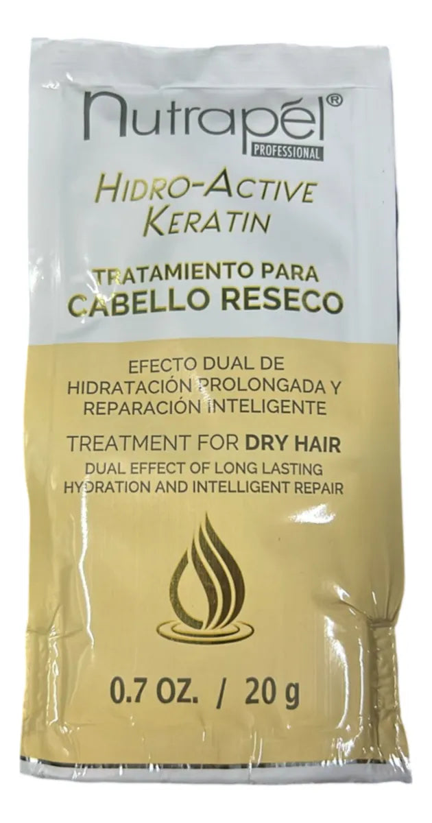 Nutrapel Tratamiento Hidro Active Keratin Sachets 1 Pza