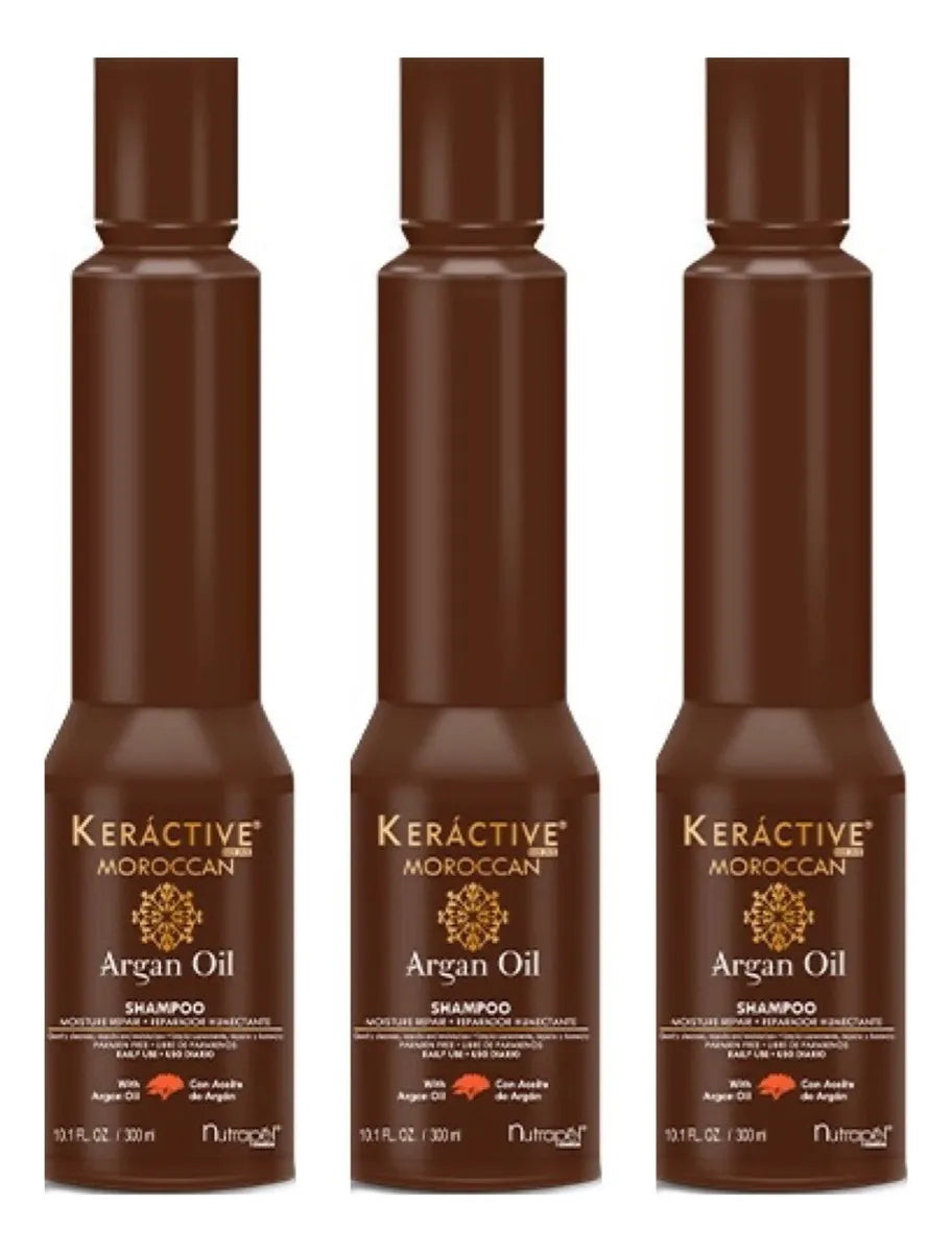 Nutrapel Keractive Moroccan Argan Oil Shampoo 300ml