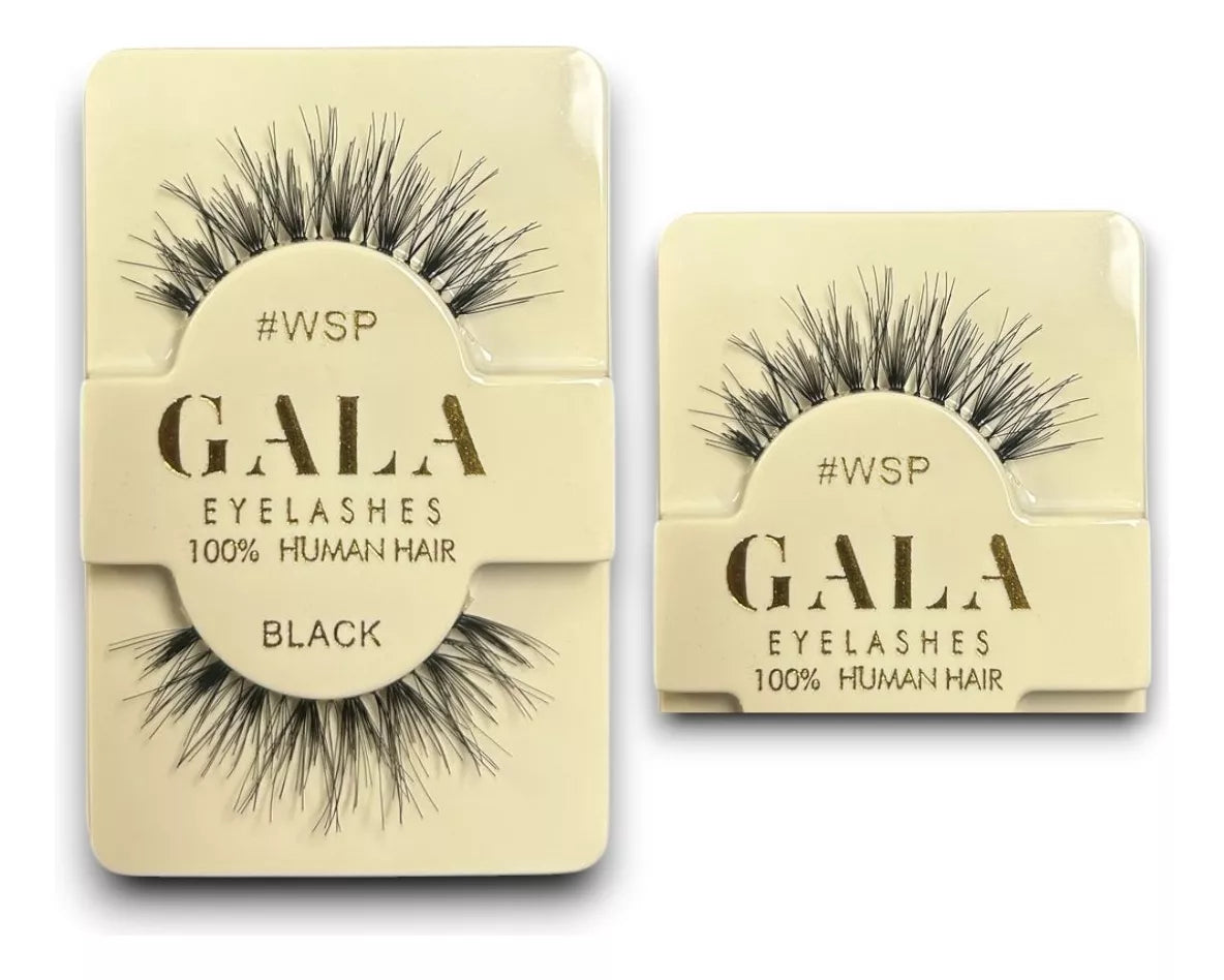 1 Pestañas Gala 100% Cabello Natural Tipo 3D