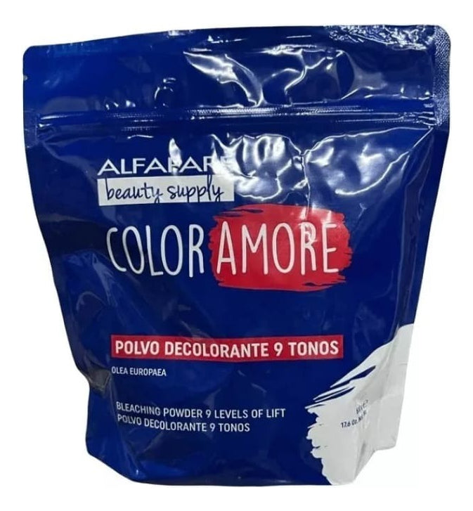 Decolorante En Polvo 9 Tonos Color Amore 500g + Peroxido 1lt