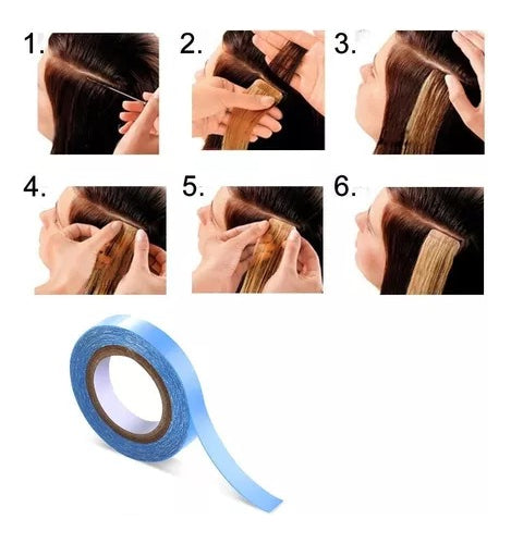 Cinta Adhesiva Para Extensiones De Cabello Doble Cara