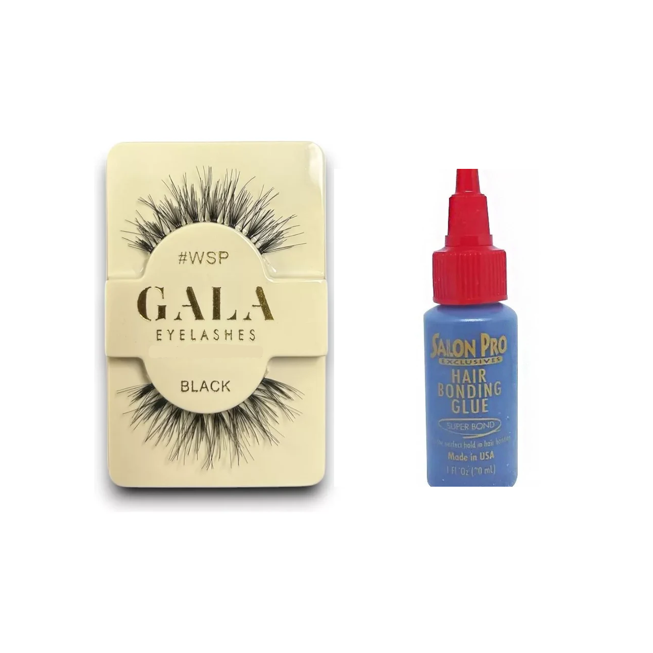 Pestañas Gala Tipo 3D + Pegamento Latex Salon Pro
