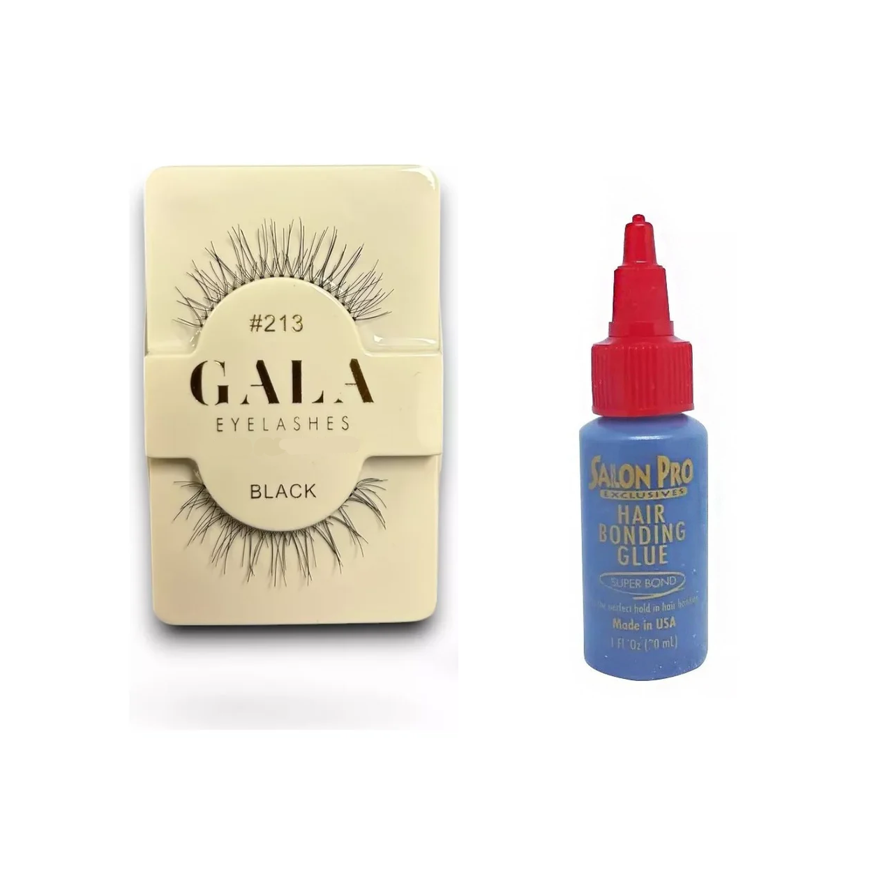 Pestañas Gala Tipo 3D + Pegamento Latex Salon Pro