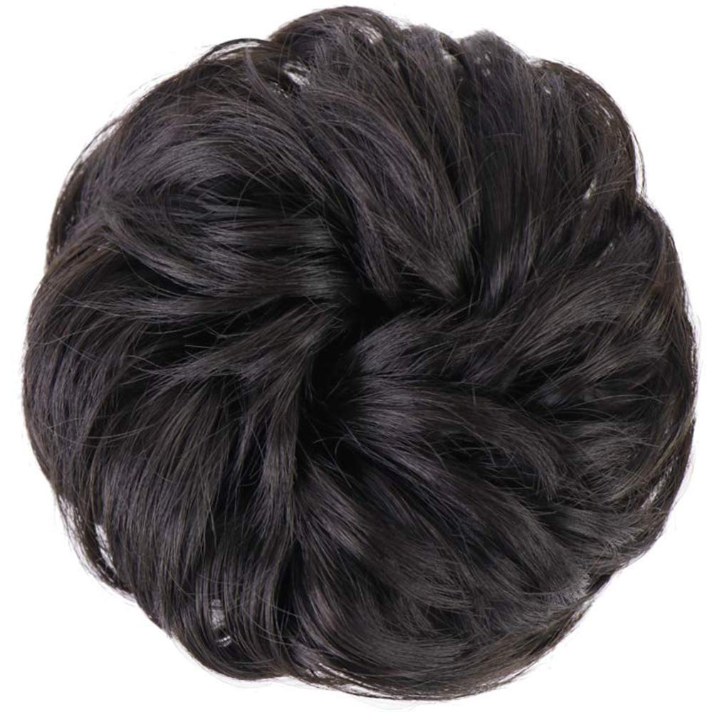 Chongos Postizos Cabello Moño Pelo Desordenado Postizo