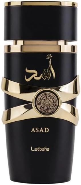 Lattafa Asad Eau de Parfum Spray for Men, 3.4 Ounce
