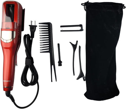 Cortadora de Puntas 2 en 1 con Función Alisadora: Pantalla LCD, Cable Giratorio 360° - Salud y Brillo para tu Cabello