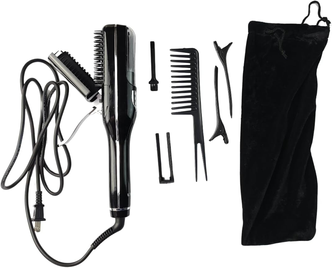 Cortadora de Puntas 2 en 1 con Función Alisadora: Pantalla LCD, Cable Giratorio 360° - Salud y Brillo para tu Cabello