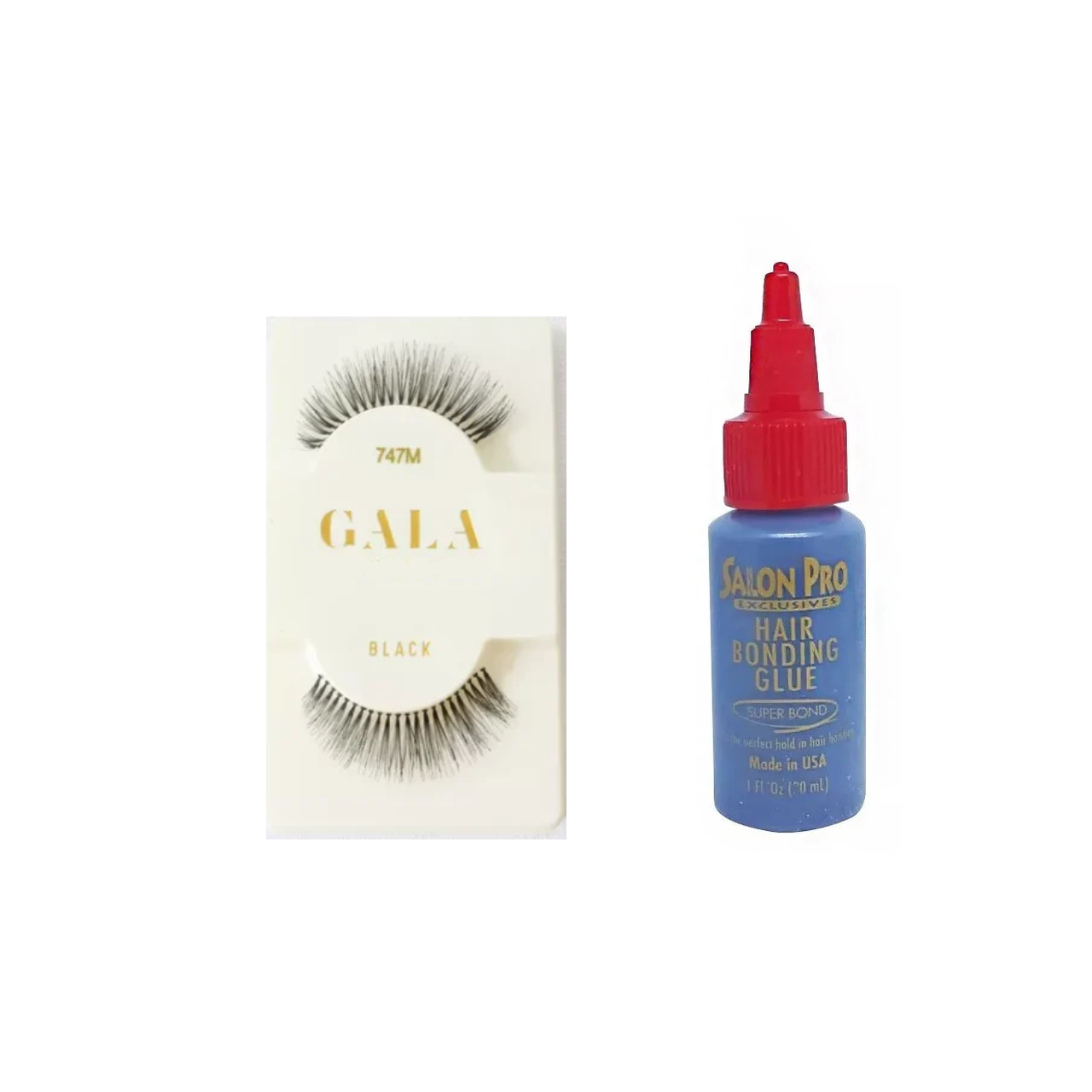 Pestañas Gala Tipo 3D + Pegamento Latex Salon Pro