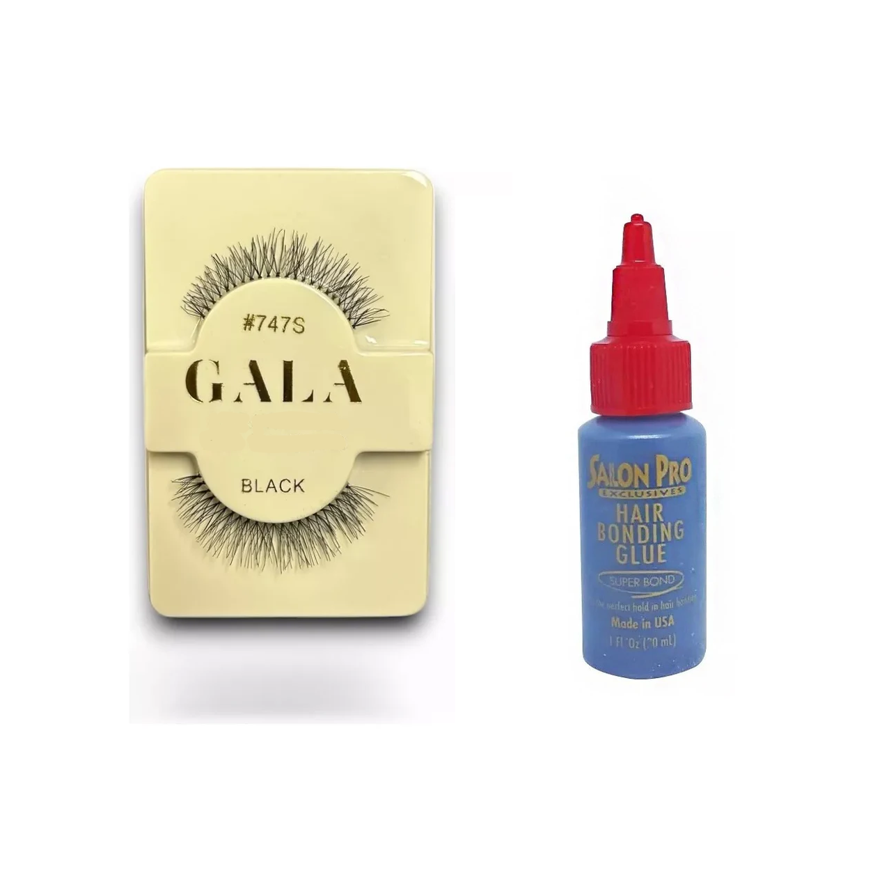 Pestañas Gala Tipo 3D + Pegamento Latex Salon Pro