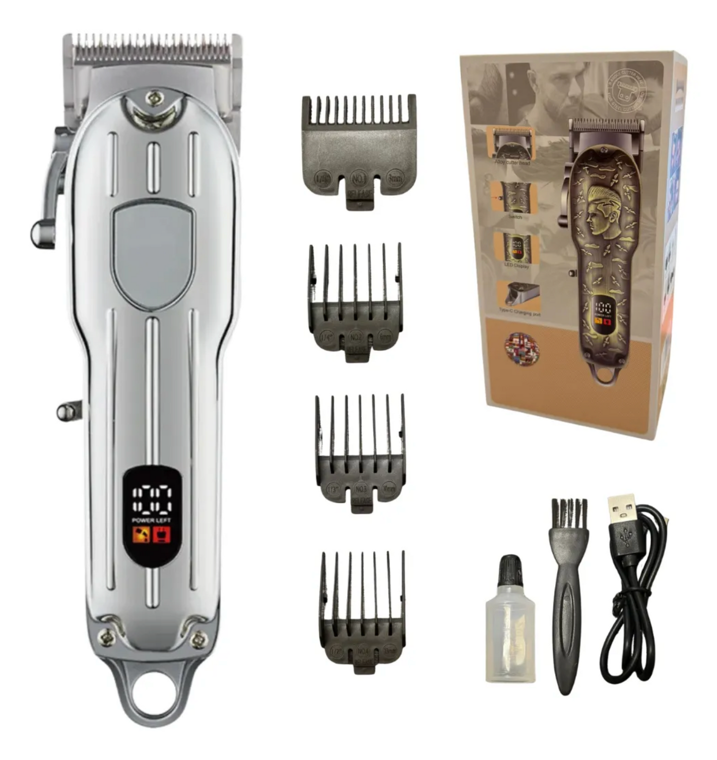 Maquina Recortadora Electrica Profesional Hair Clipper