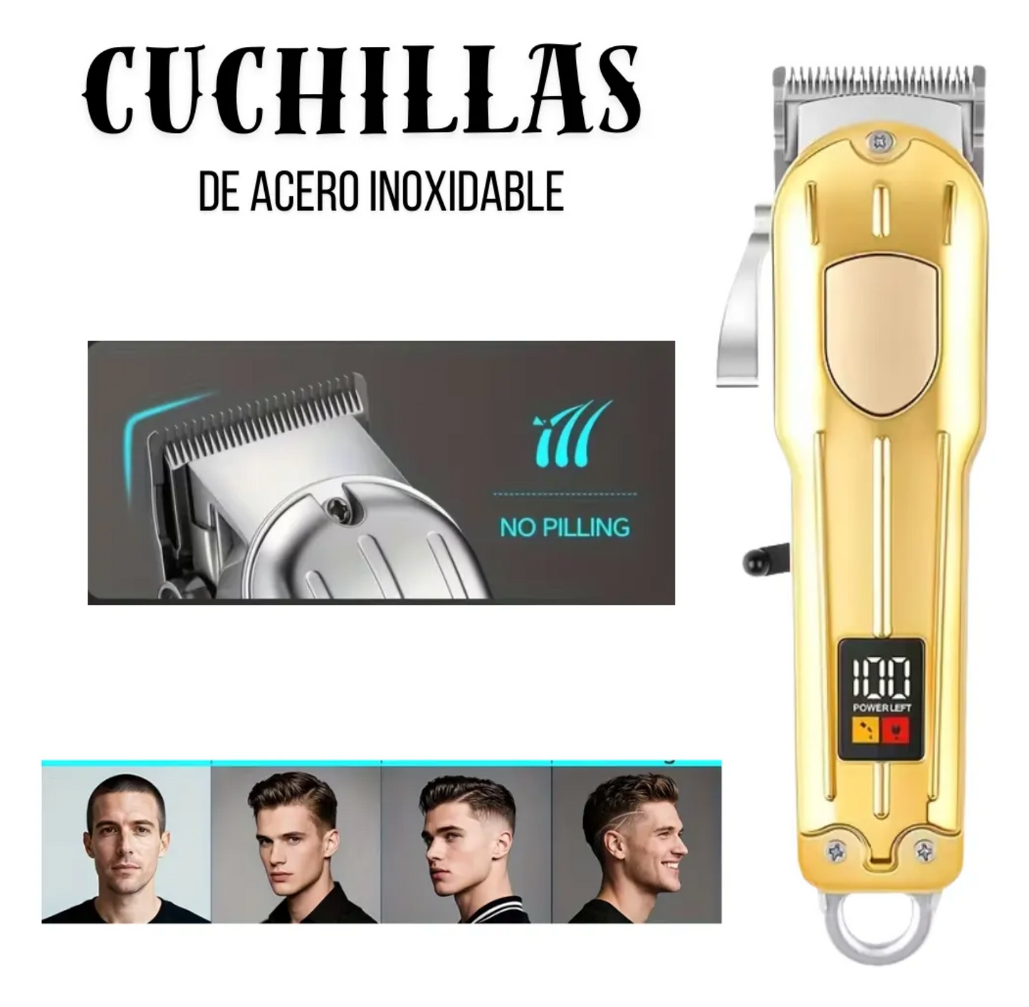 Maquina Recortadora Electrica Profesional Hair Clipper
