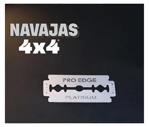Navajas Para Afeitar Doble Filo Paquete Con 100 Navajas 4x4
