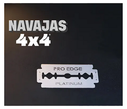 Navajas Para Afeitar Doble Filo Paquete Con 100 Navajas 4x4