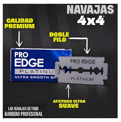 Navajas Para Afeitar Doble Filo Paquete Con 100 Navajas 4x4