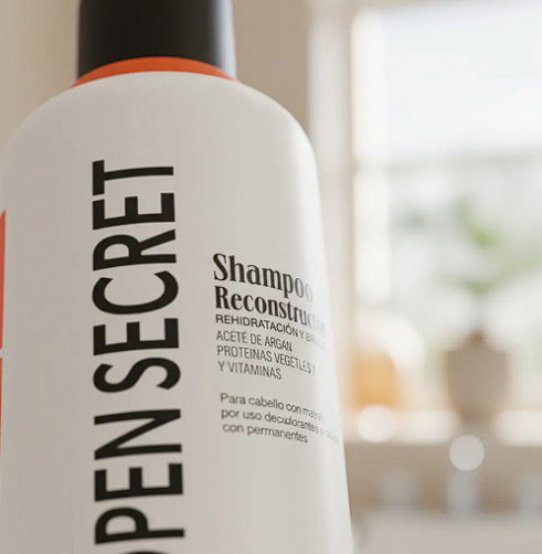 Shampoo Reconstructor Cabello Daño Extremo 300ml Open Secret