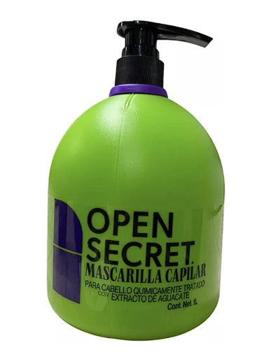 Mascarilla Capilar Open Secret Hidratante Aguacate 1L Dosificador