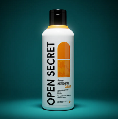 Shampoo Matizante Cobrizo Libre Parabenos 300ml Open Secret