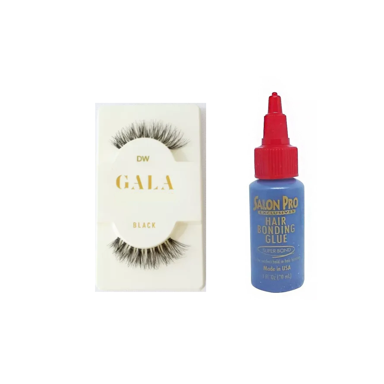 Pestañas Gala Tipo 3D + Pegamento Latex Salon Pro
