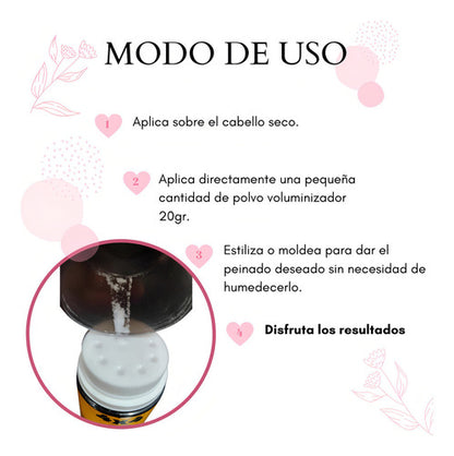Cera En Polvo Para Cabello Apariencia Elegante 20g 4x4