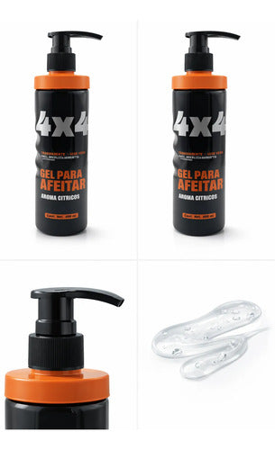 Gel Para Afeitar Citricos + Enfriador De Maquinas 4x4