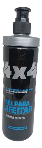 Gel Para Afeitar Aroma Menta 4x4 Profesional 485ml