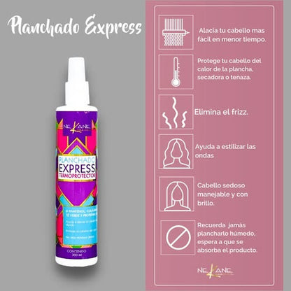 Termo Protector Nekane Planchado Express Alaciador De Cabello