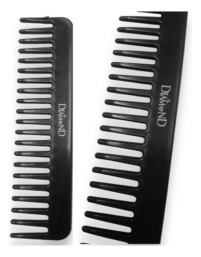 Peine Para Estilista Dientes Anchos P/corte Diamond Negro