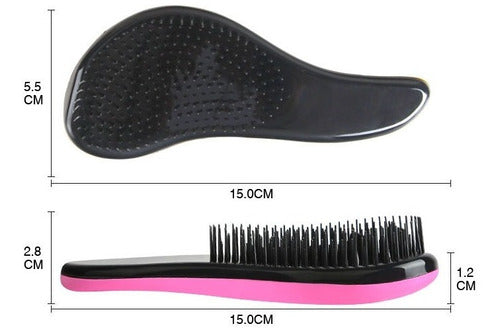 Cepillo Para Desenredar Maxcare Antifrizz Rosa
