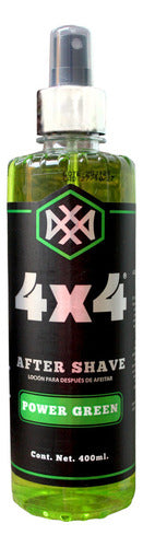 After Shave Power Green Antiseptico 400ml 4x4 Profesional
