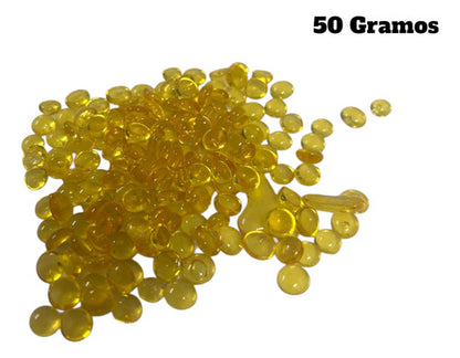 Keratina Granulada Para Extensiones De Cabello 50g Amarillo