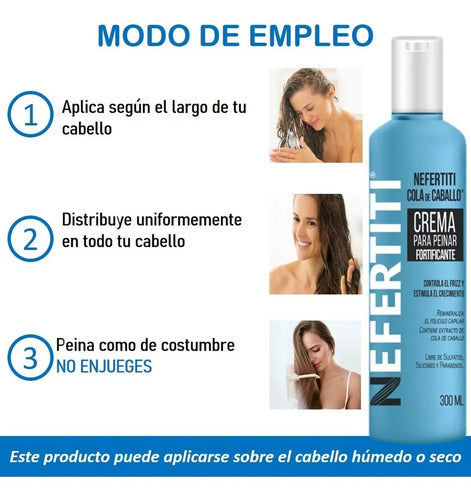 Crema Para Peinar Cola De Caballo Sin Parabenos Nefertiti