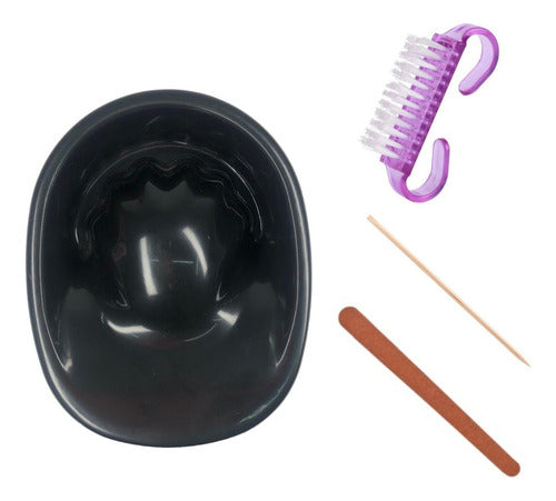 Kit Manicura Básico Con Lima Y Palillo De Naranjo Para Uñas Perfectas