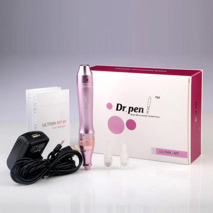 Dermapen M7 Metálico Alámbrico Recargable Mas 2 Cartuchos