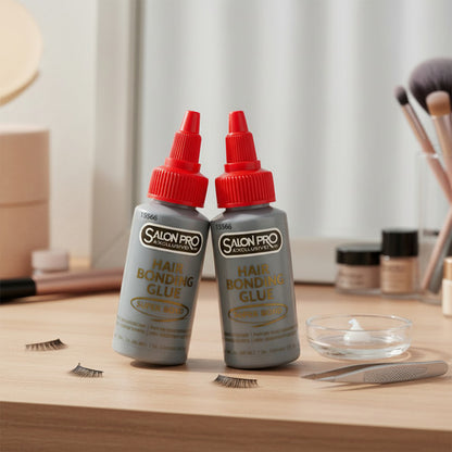 2 Pegamentos Latex Salon Pro Extensiones Naturales Pestañas Negro