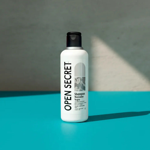 Kit 6 Open Secret Shampoo Con Tinte Matizante Negro 300 Ml