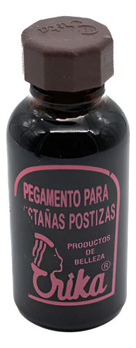 Pegamento Erika Negro 30 Ml Para Pestañas Grupo 1x1 Negro