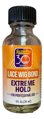 Pegamento Salon Pro 30 Sec Lace Wig Extreme Hold Bond Transparente