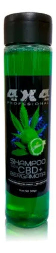 Shampoo 4x4 Para Crecimiento De Cabello Con Bergamota