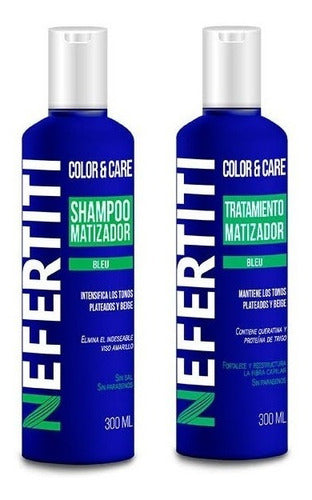 Shampoo Matizador Y Tratamiento Para Platinar Canas Y Mechas
