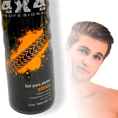 Gel Para Afeitar Transparente Fácil Deslizamiento 4x4 485 Ml Aroma Cítrico