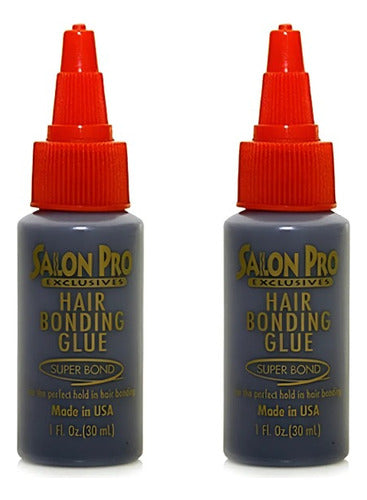 10pzs Pegamento Salon Pro Para Extensiones Cabello Y Pestaña Negro