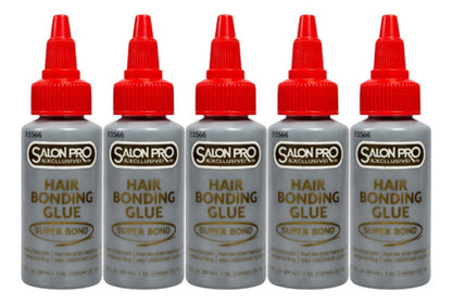 5 Pegamentos Latex Salon Pro Extensiones Naturales Pestañas Negro