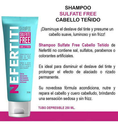Shampoo Sin Sal Para Cabello Teñido Libre De Parabenos 250ml