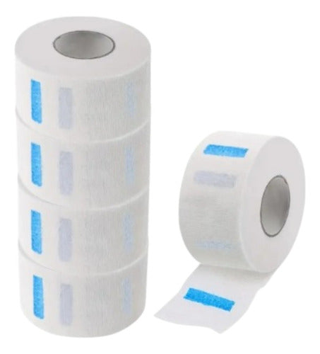 Papel Cuellero Desechable Barberia Estilismo Blanco 4x4