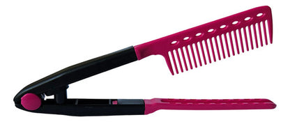 Peine Para Alisar El Cabello Con Plancha O Alisadora Color Rosa Chicle