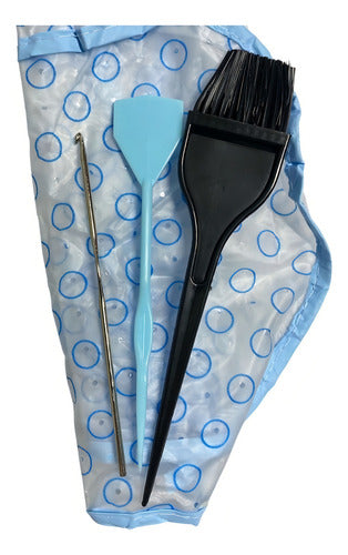 Gorro Kit Para Rayos Luces Estilista Profesional Tono Azul