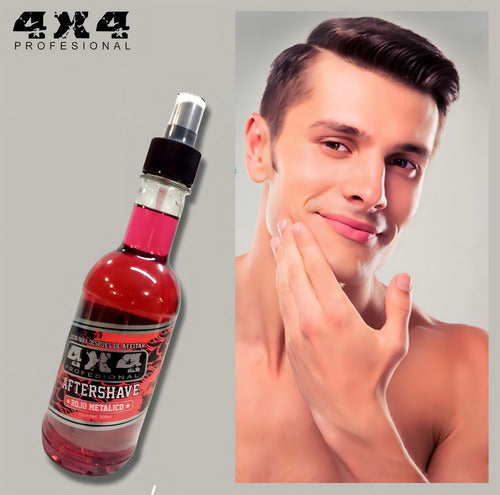 Loción Para Después De Afeitar 4x4 Aftershave Rojo 300 Ml